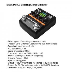 NUX Drive Force (Modeling Stomp Simulator)