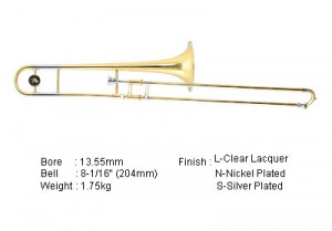 Bb Slide Trombone Lazer LB-317L