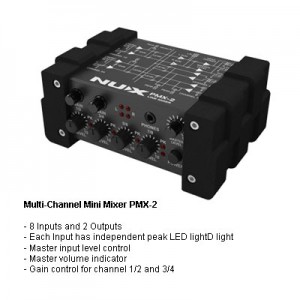 NUX PMX-2 8-Channel Line Mixer
