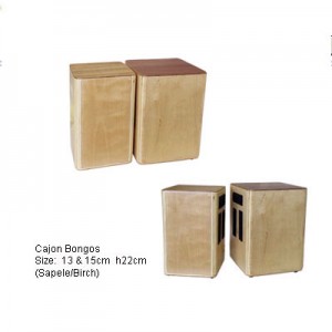 Cajon Bongos 130&150 (h)220mm (Sapele/Birch)