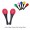 Mini Maracas 5" (Pnk)