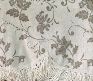 PTC 全綿奶油白提花 琴頂布 C1 -