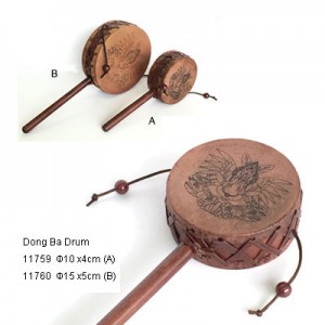 Dong Ba Drum 東巴鼓 Φ10 x4cm -