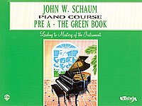 JW Schaum Piano Course Pre A - Green