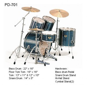 5p Drum Set Lazer PD-701 (B)