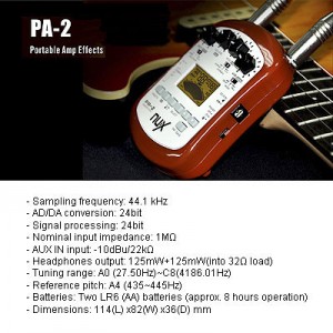 Multi-effecter NUX PA-2 (Accoustic Guitar)