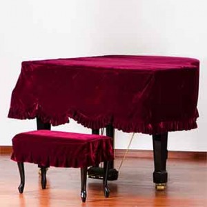 Grand Piano Cover 紅色絲絨 5ft6/173cm