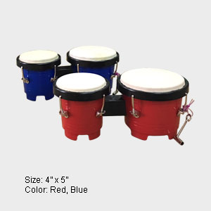 Bongo (Plastic) 4" & 5" (Blue)