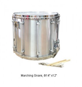 Marching Snare Φ14" x12" (Aluminum)