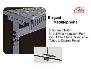 Dgb Metallophone(37) 3.0 Oct. C1-C4 w/Stand