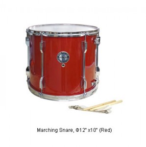 Marching Snare Φ12" x10" (Red)