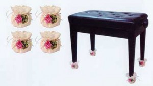 Bench Leg Cover 4p (紅花) A380