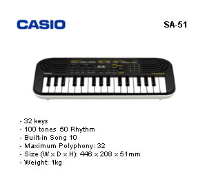 Casio SA-51 (32) Mini Keys