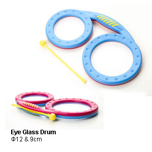 Eye Glass Drum (Red/Blue)
