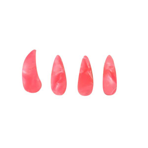 古箏甲 (粉紅雲彩) 4p -