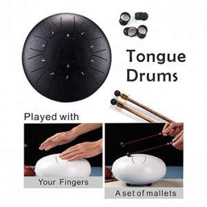 Tongue Drum 鋼舌鼓 30cm/13音 黑色