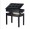 Piano Bench Height Adj. W/Storage (Black)