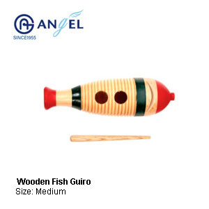 Wooden Fish Guiro 20cm (Angel)