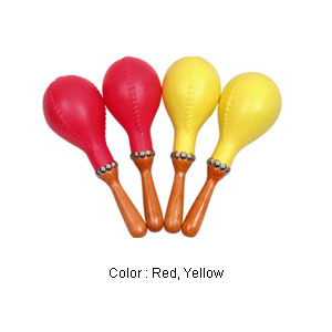 Plastic Maracas 10" (MA-2) Yellow *