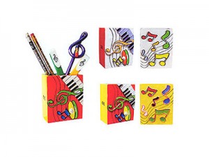 Pen Holder 彩繪筆筒(橙+黃色) A127