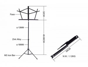 Music Stand (GMS-001S)