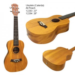 Ukulele 26" Calerda C-100T (All Peach) *