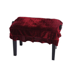 PBC 紅色 絲絨 可調單人凳套 57*37*17cm -