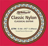 Classical D'Addario 6E (J2706)