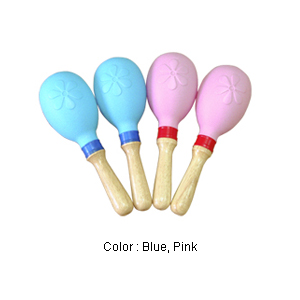 Plastic Maracas 10" (P-661) Pink