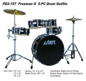 5p Drum Set Lazer PD2-157 Freeman (W.Rd)