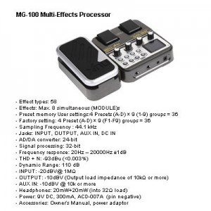 Guitar Micro Processor NUX MG-100
