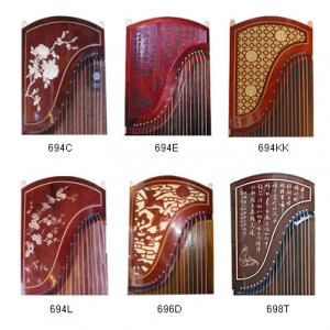 古箏 敦煌 694L 酸枝 貝雕 (五彩箏) 連袋