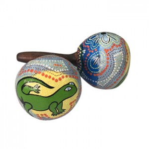 Coconut Maracas (Color Painted) 1p