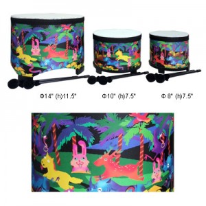 Floor Drum Φ10" (h)7.5" (Zoo)