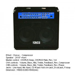 Combo Amp Kings AG-100 100W 2-Ch.