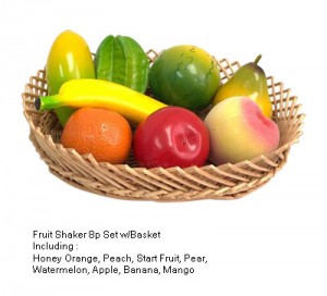 Fruit Shaker 8p Set w/Basket *