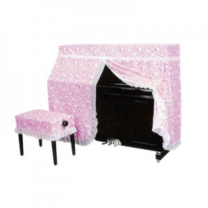 PFC 全身 卡通琴套+凳套 (粉紅色) L806