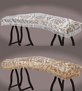 KJC 高級金花古箏披(白色)